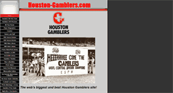 Desktop Screenshot of houston-gamblers.com