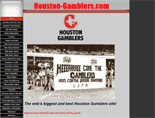 Tablet Screenshot of houston-gamblers.com